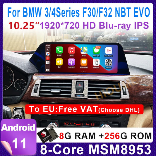 F30 Blade Style Multimedia Infotainment System Powered By Android 11